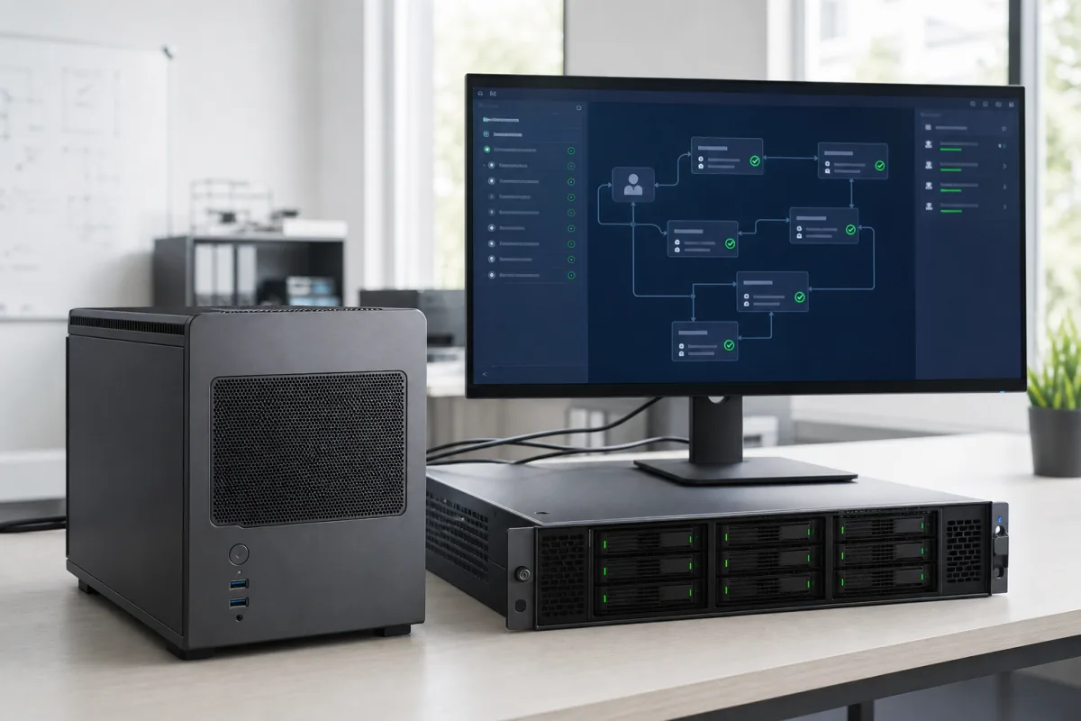 Lokales KI- und LLM-System mit sicherer Serverhardware und Dokumentenworkflow